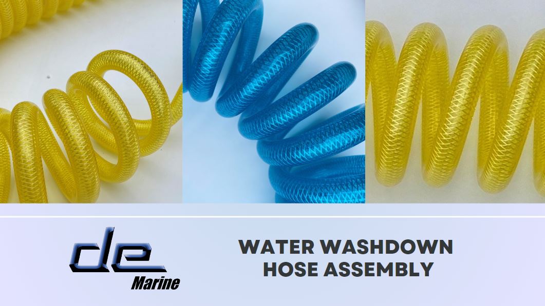 Load video: The video promotes the DE Marine washdown hose and all of the benefits they offer.